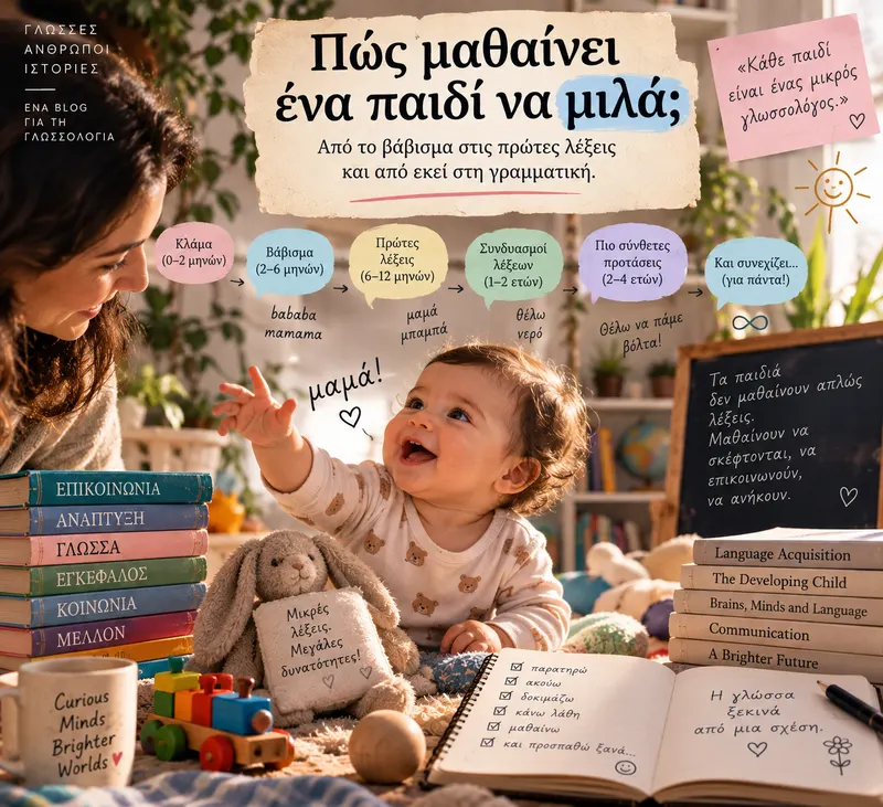 Πώς μαθαίνει ένα παιδί να μιλά;