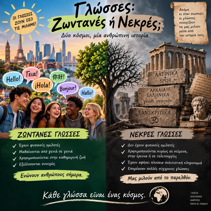 Νεκρές γλώσσες. Ζωντανές γλώσσες.